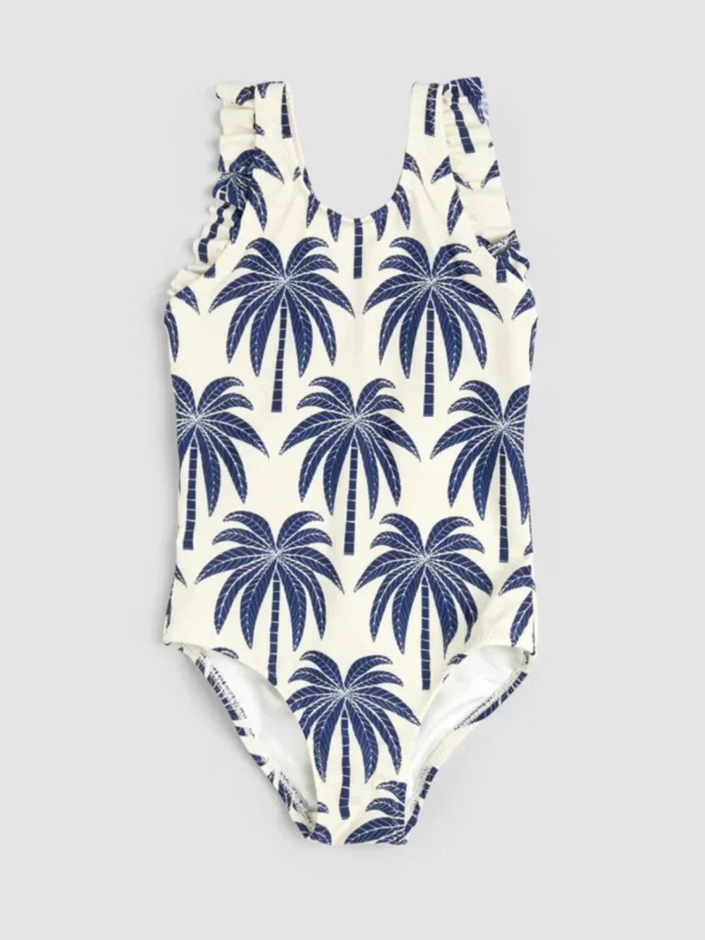 MILES THE LABEL- UPF 50+ BABY TODDLER PALM TREE PRINT SWIMSUIT